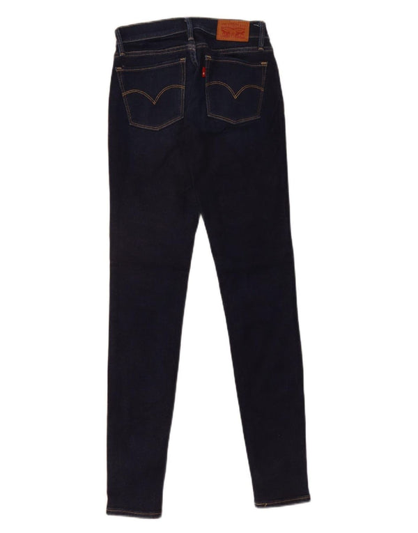 Женские джинсы скинни LEVI'S W23 L30 Темно-синие, хлопок