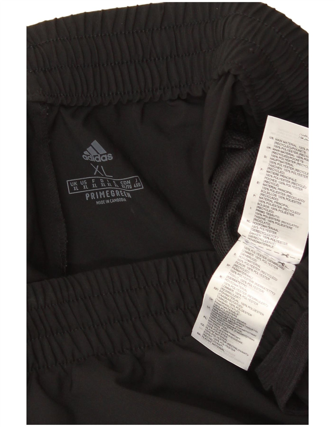 Мужские спортивные брюки Adidas XL черные из полиэстера