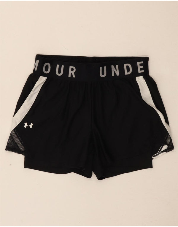 Женские спортивные шорты с рисунком Under Armour Heat Gear UK 6 XS, черные
