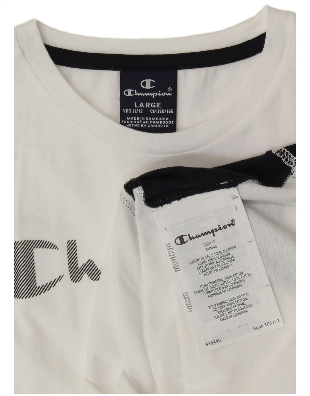 Жилет с графическим рисунком для мальчиков Champion, топ 11–12 лет, большой белый спортивный костюм с цветными блоками