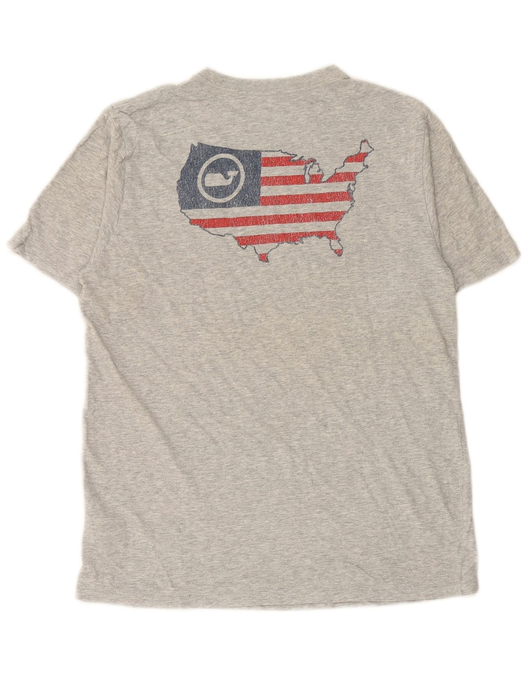 Футболка с рисунком VINEYARD VINES для мальчиков, топ 15–16 лет, серый цвет с блоками XL