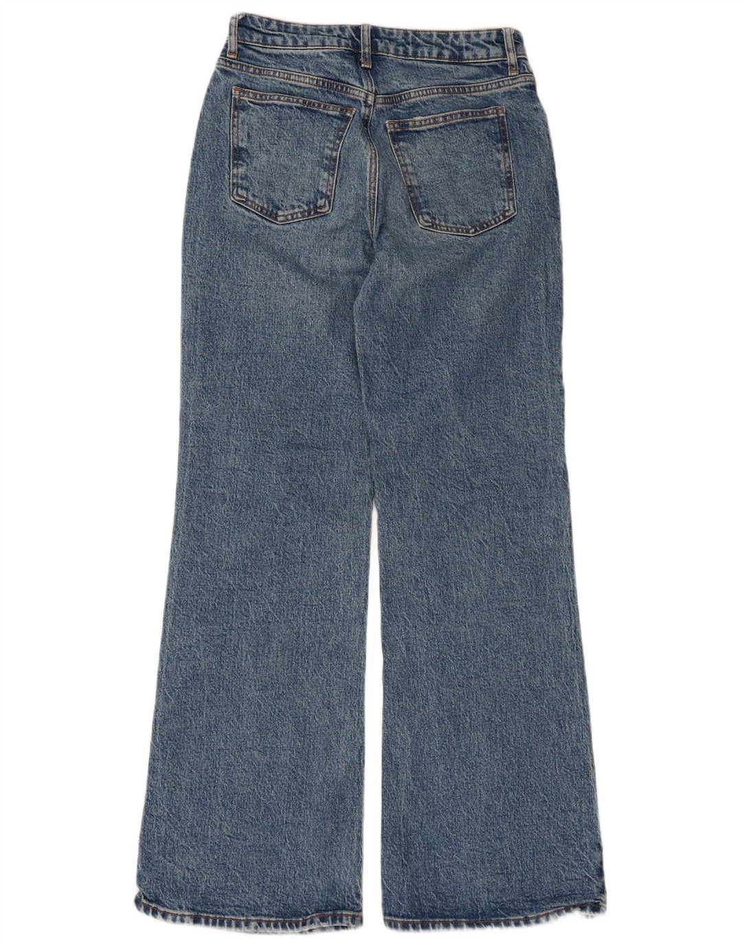Женские свободные расклешенные джинсы Topshop W26 L30, синий хлопок