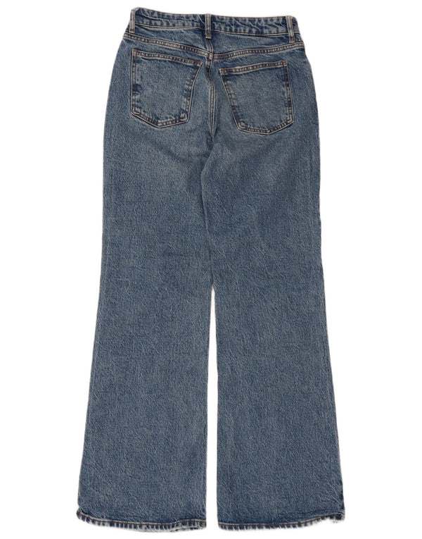 Женские свободные расклешенные джинсы Topshop W26 L30, синий хлопок