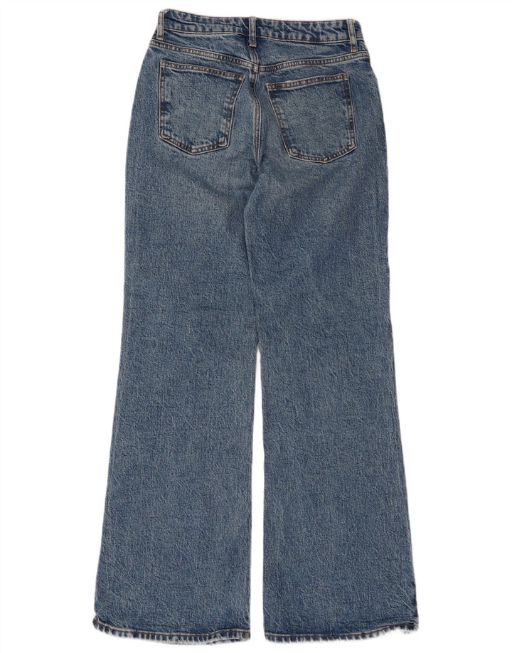 Женские свободные расклешенные джинсы Topshop W26 L30, синий хлопок