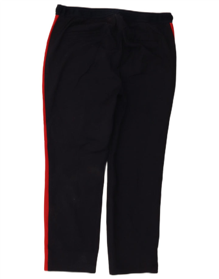 Женские укороченные брюки ZARA, большие W30 L24, темно-синие, цветные блоки