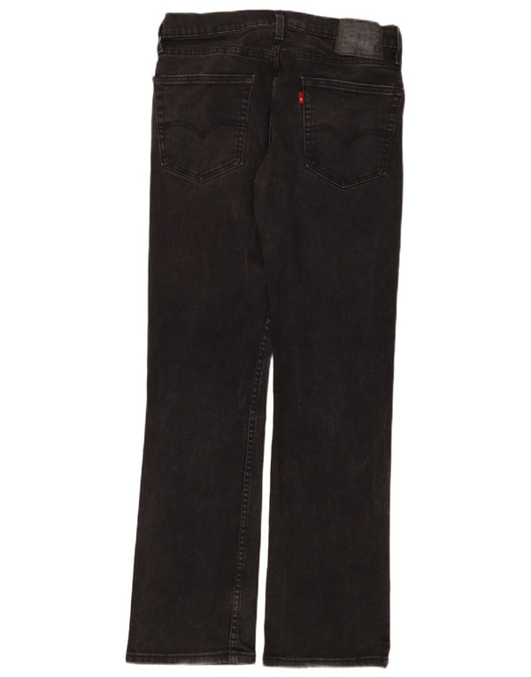 Мужские джинсы Levi's 527 Bootcut W30 L32, черный хлопок