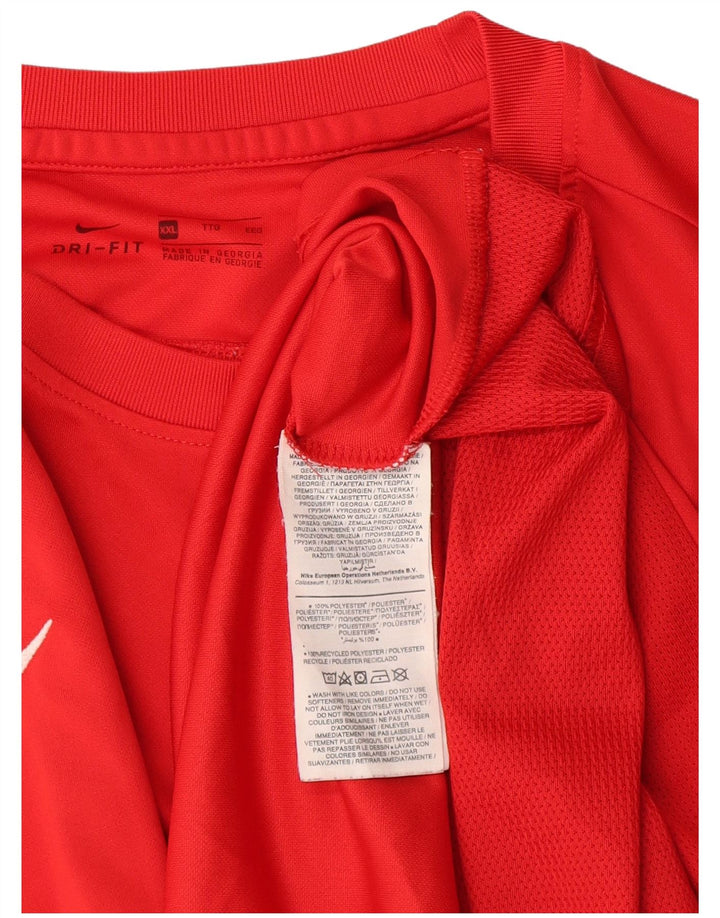 Мужская футболка Nike Dri Fit 2XL, красный полиэстер