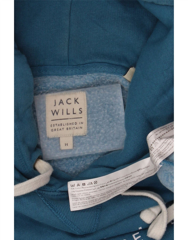 Jack Wills Мужской джемпер с капюшоном с рисунком, средний синий, хлопок