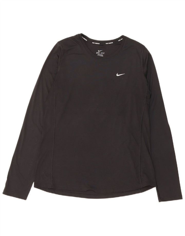 Женские кроссовки Nike Dri Fit с длинным рукавом UK 14, большие, черные