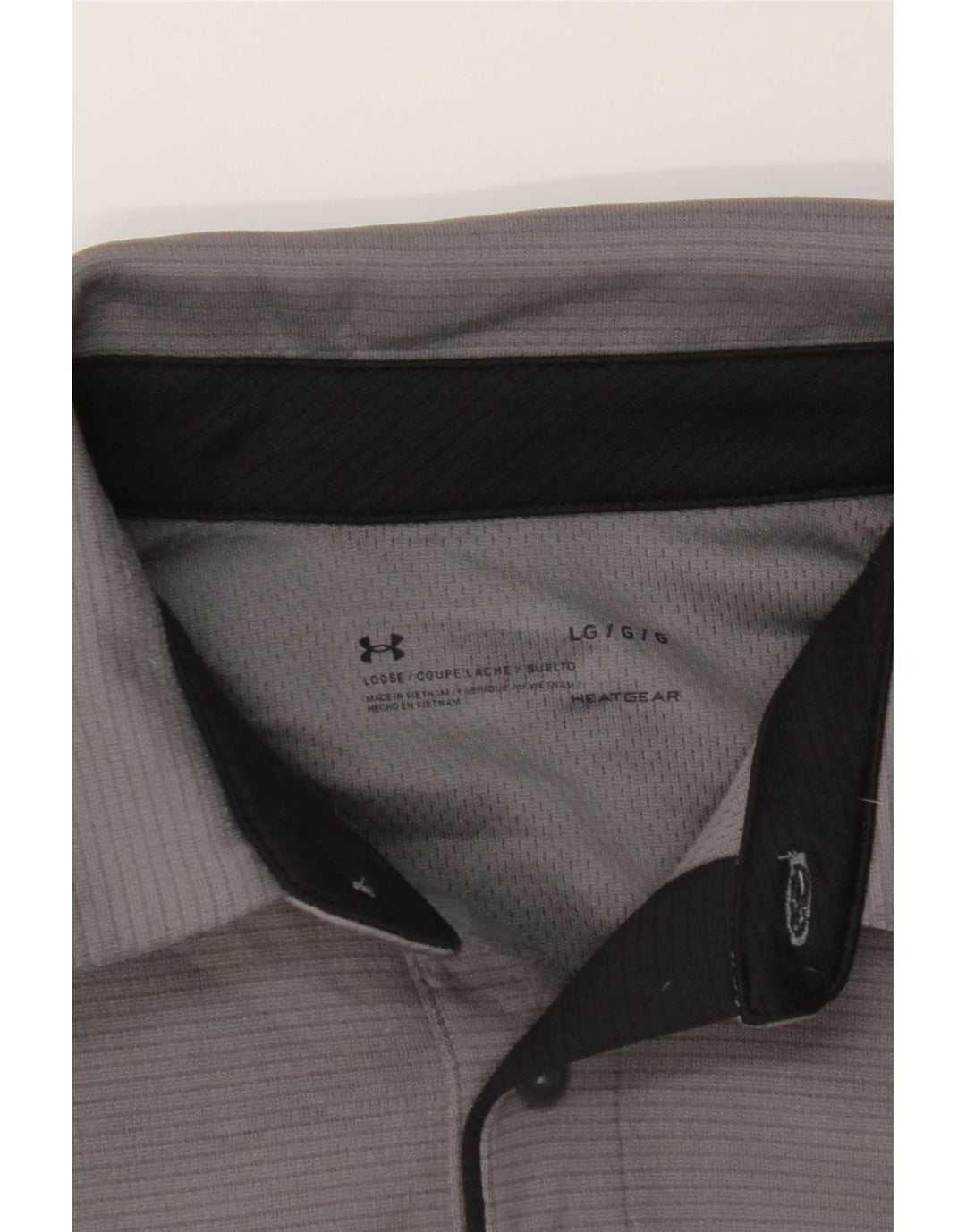 Мужская рубашка-поло Under Armour Heat Gear, большая серая