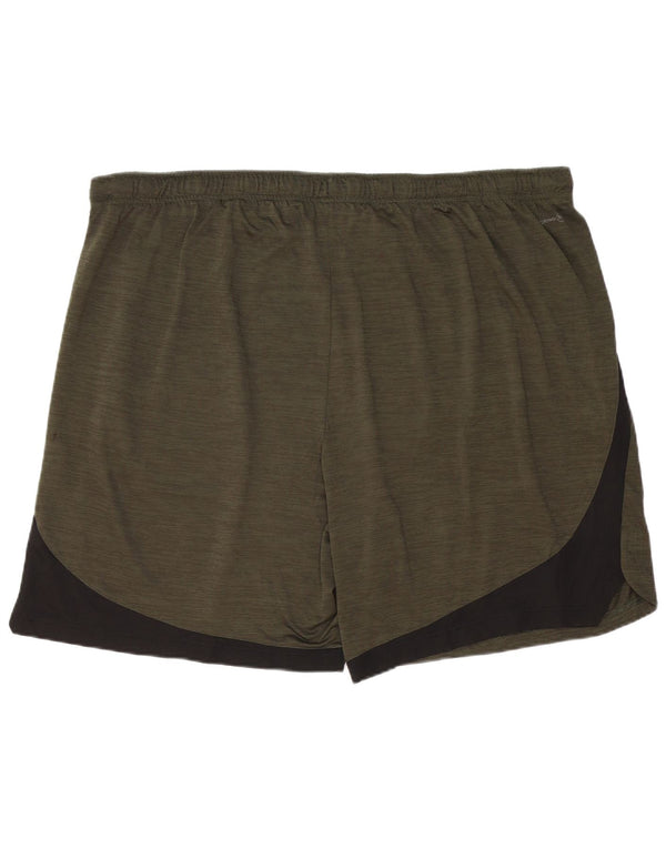 Мужские спортивные шорты RUSSELL ATHLETIC Dri-Power 3XL, цвет хаки, цветной блок