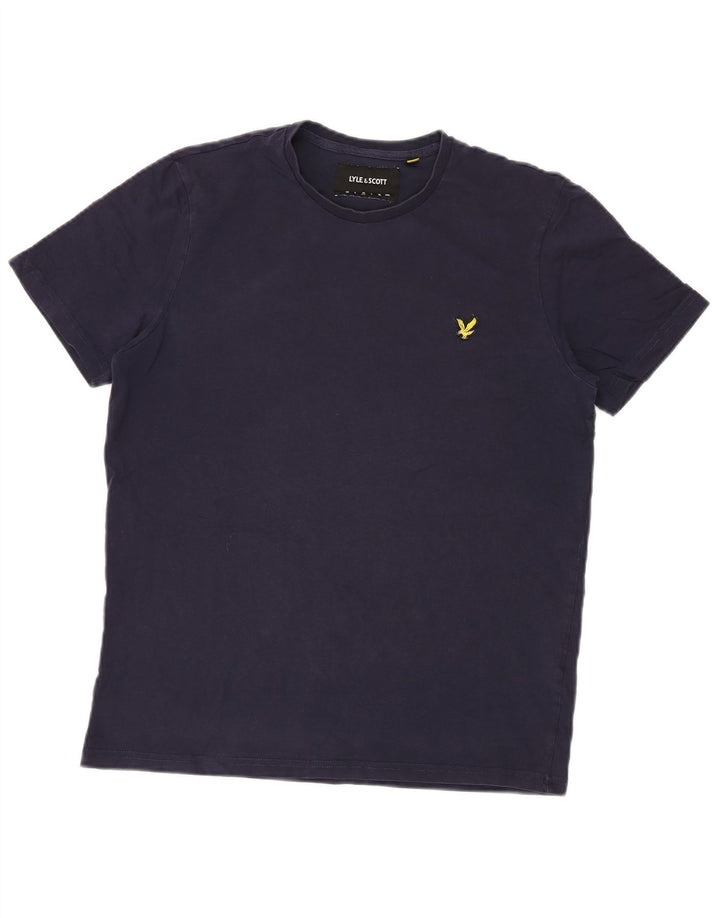 Мужская футболка Lyle & Scott Top среднего размера, темно-синяя, хлопковая