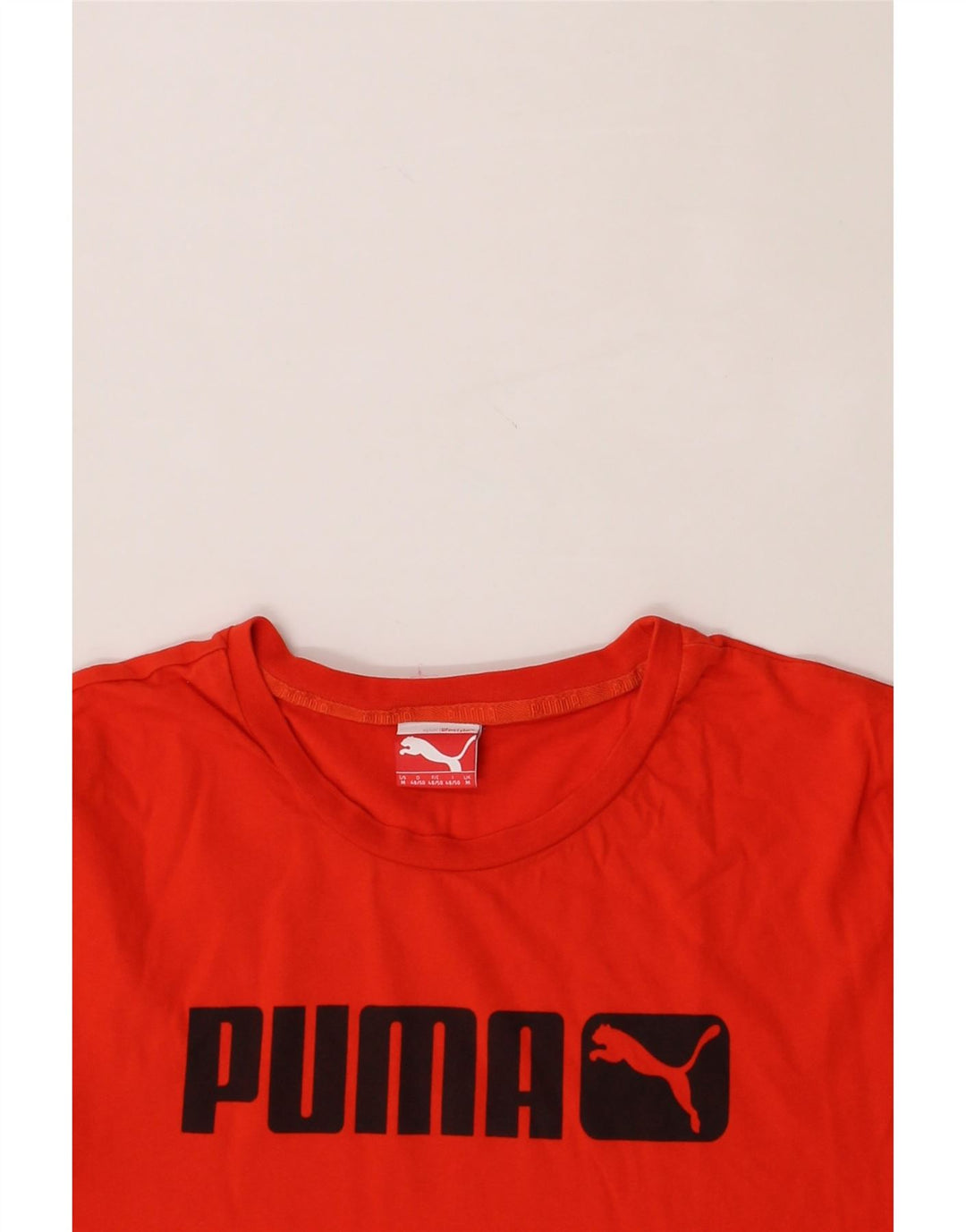 PUMA Mens Graphic T-Shirt Top Medium Red Vintage Puma and Second-Hand Puma from Messina Hembry 