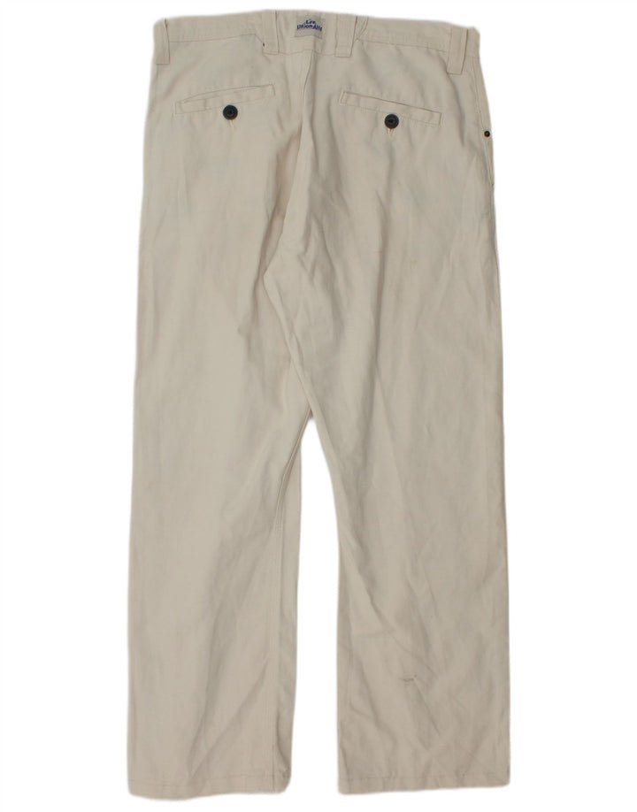 Мужские прямые брюки-чиносы LEE W36 L30 Off White