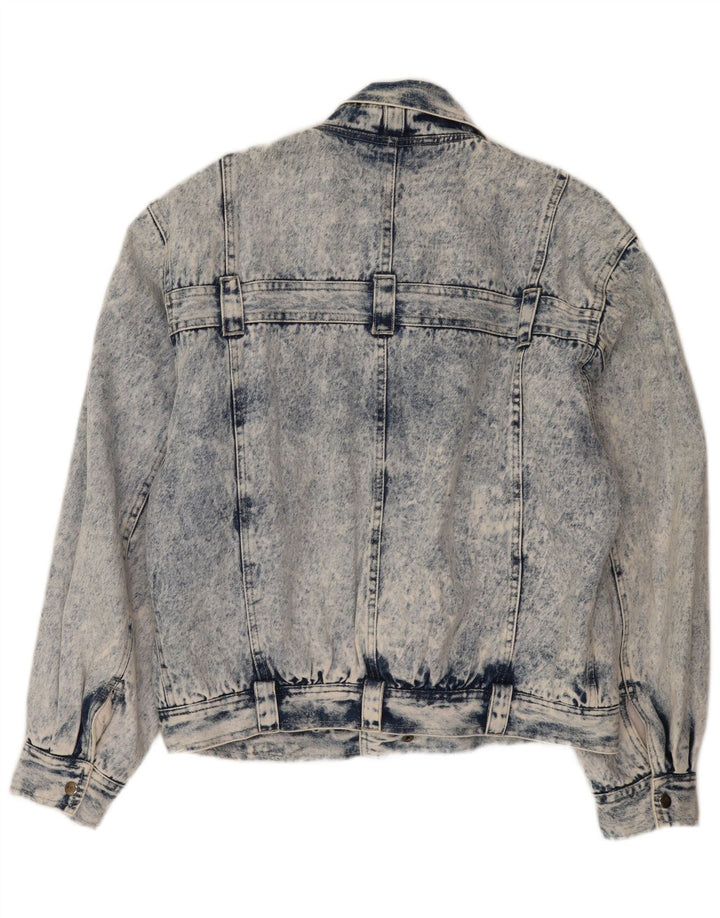 Винтажная мужская джинсовая куртка UK 42 XL, синяя хлопковая