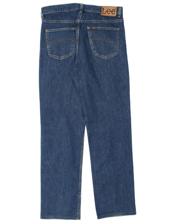 Мужские прямые джинсы Lee Brooklyn W34 L31, синий хлопок