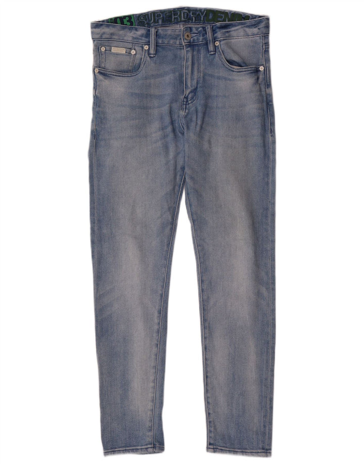 Мужские узкие джинсы Superdry W30 L30, синий хлопок