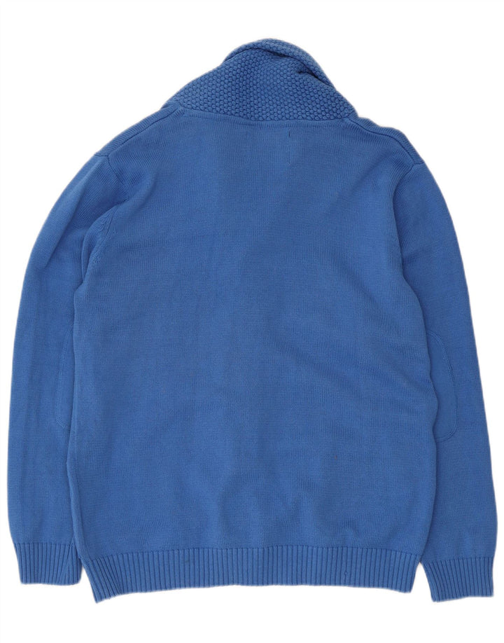 Мужской кардиган Jack & Jones, большой синий хлопковый свитер