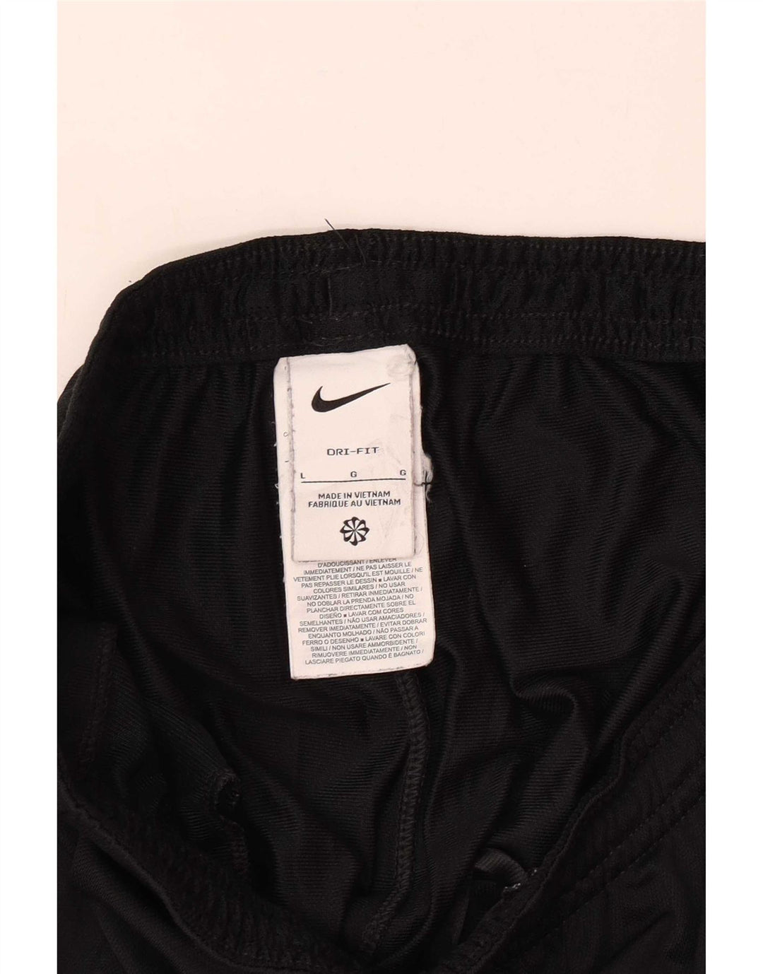 Женские спортивные брюки Nike Dri Fit UK 16, большие черные полиэстеровые брюки