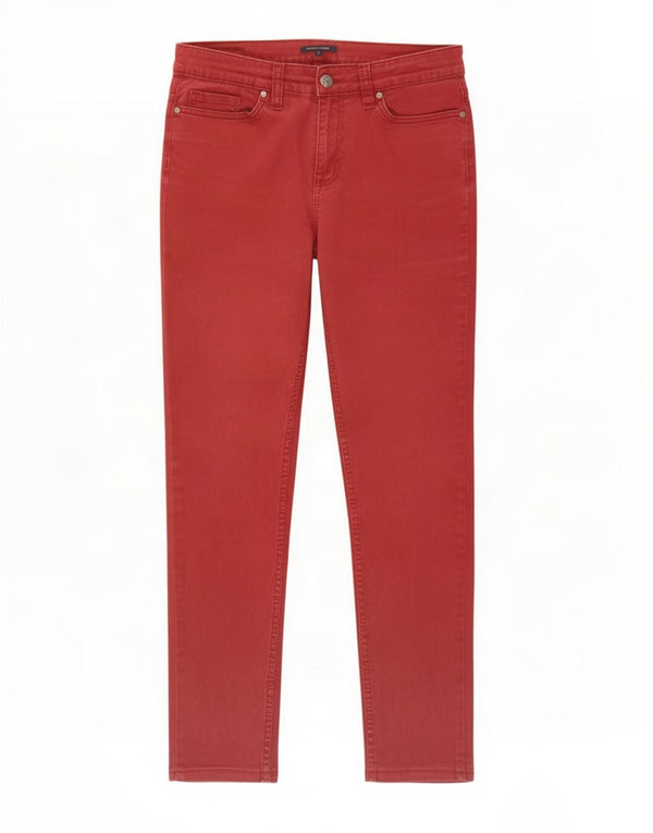 Женские узкие джинсы Tommy Hilfiger US 6 Medium W28 L27 Бордовый хлопок