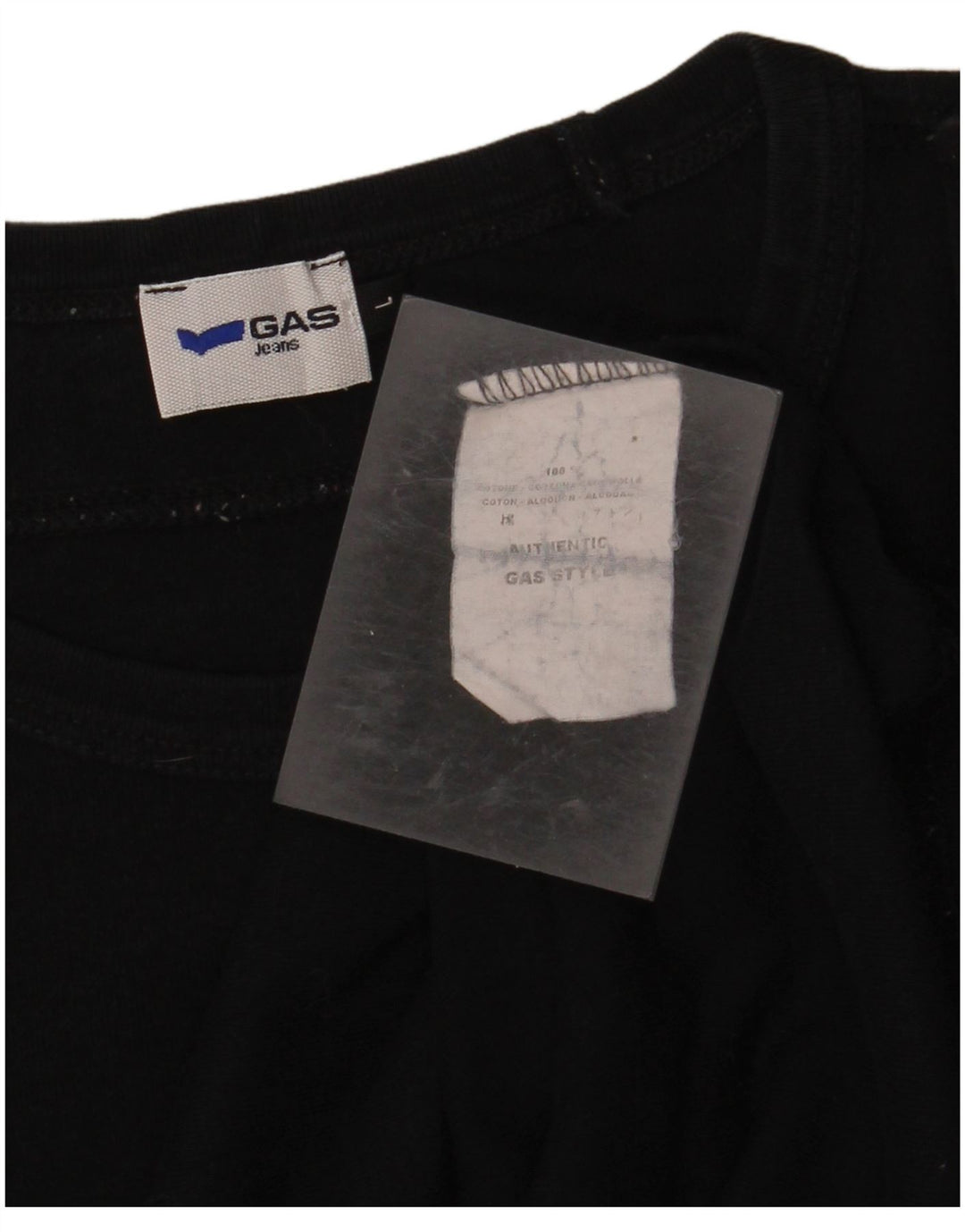 Мужской топ GAS с длинным рукавом, большой черный хлопок