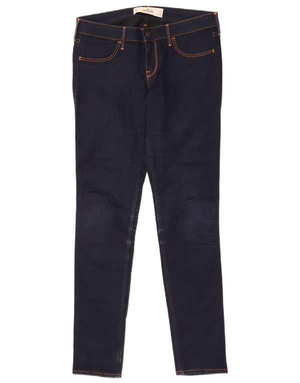 Женские джинсы скинни Hollister US 9 Medium W29 L29 Темно-синие