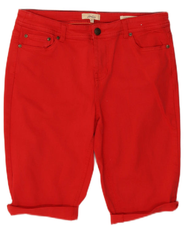 Женские джинсовые шорты-бермуды Joules UK 14, средний W30, красный хлопок