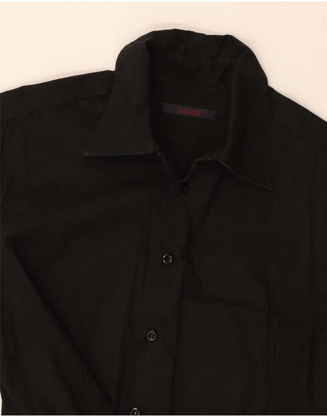 GAUDI Mens Shirt Medium Black Vintage Gaudi and Second-Hand Gaudi from Messina Hembry 