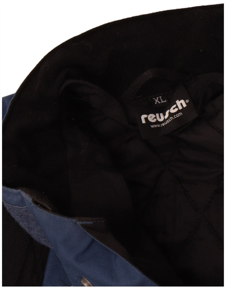 Мужская куртка-гонщик Reusch UK 42 XL, синяя, полиамид с цветными блоками
