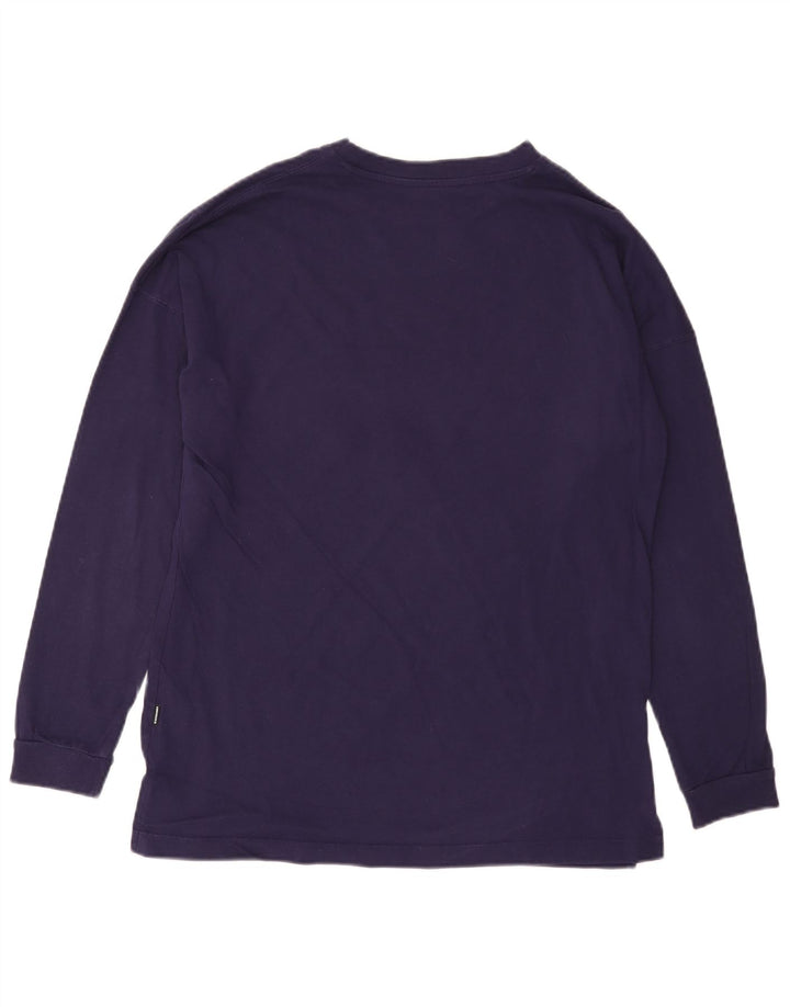 Женский топ CONVERSE с длинным рукавом UK 14, средний фиолетовый, хлопок