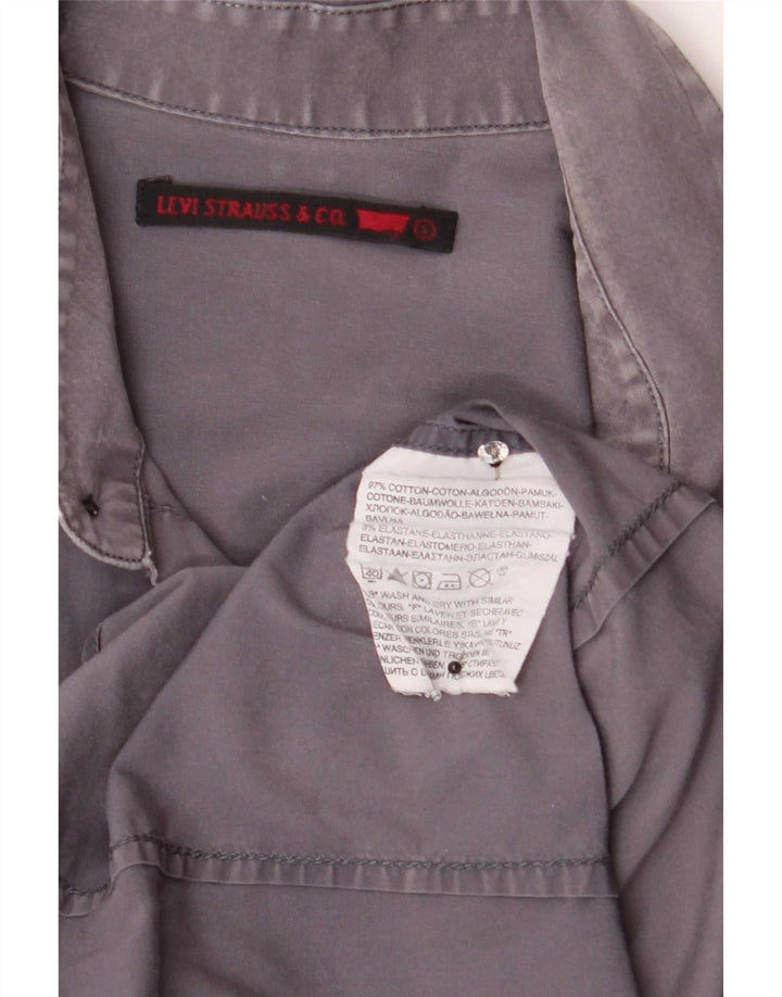 Мужская рубашка Levi's, маленькая серая, хлопок
