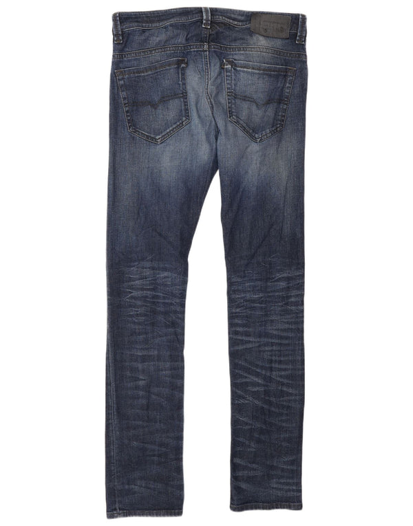 Мужские джинсы скинни Diesel Thavar W31 L32, синий хлопок
