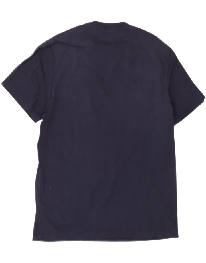 Massimo Dutti Мужская футболка Top Medium Темно-синяя хлопковая