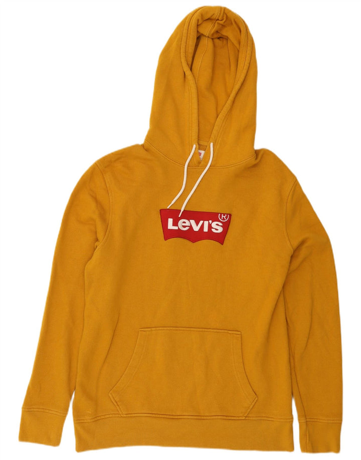 Мужской джемпер с капюшоном с рисунком Levi's, большой желтый