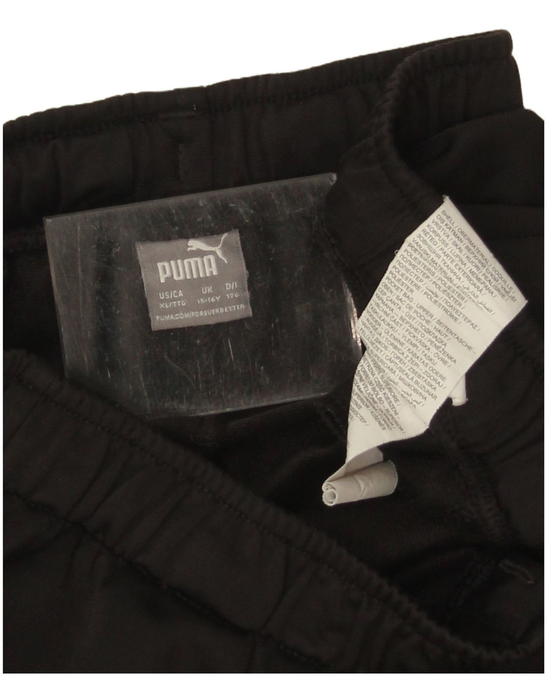 Спортивные брюки Puma для мальчиков 15-16 лет, черный полиэстер