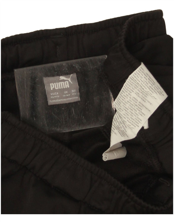 Спортивные брюки Puma для мальчиков 15-16 лет, черный полиэстер