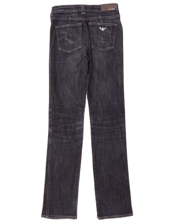 Armani Womens Straight Jeans W26 L32 Navy Blue Cotton