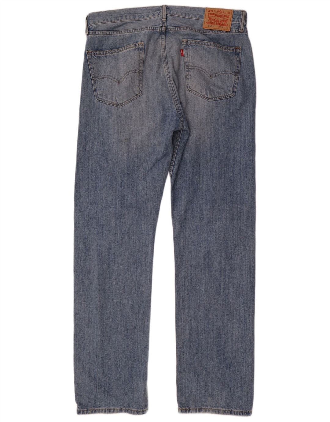 Мужские прямые джинсы Levi's 505 W34 L32 синие, хлопок