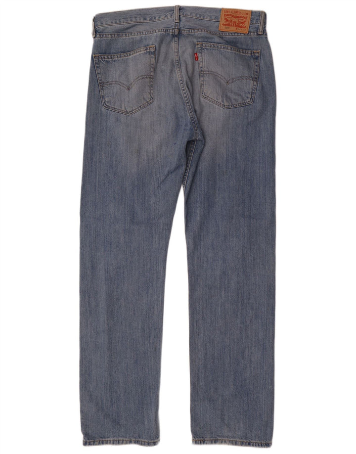 Мужские прямые джинсы Levi's 505 W34 L32 синие, хлопок