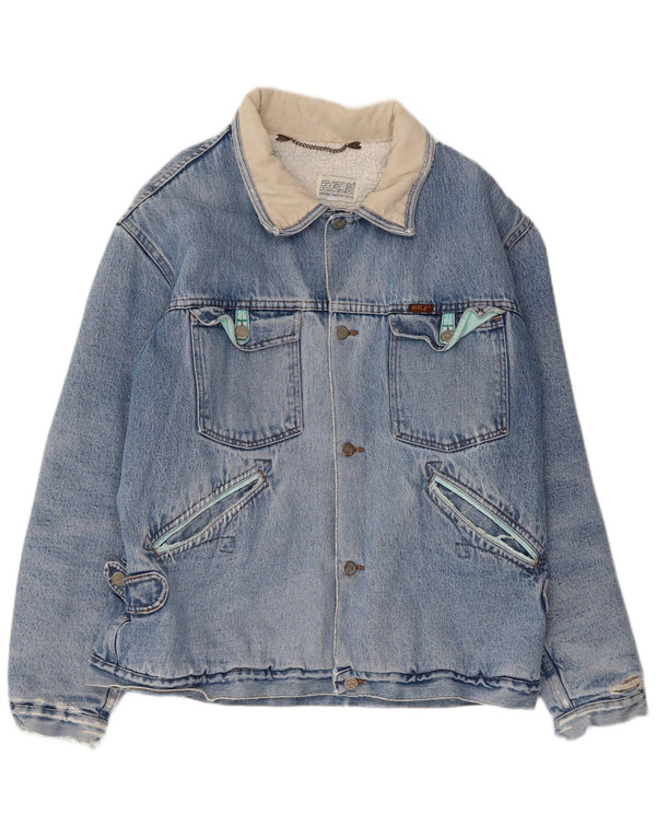 Мужская джинсовая куртка-шерпа RIFLE UK 38 средний синий