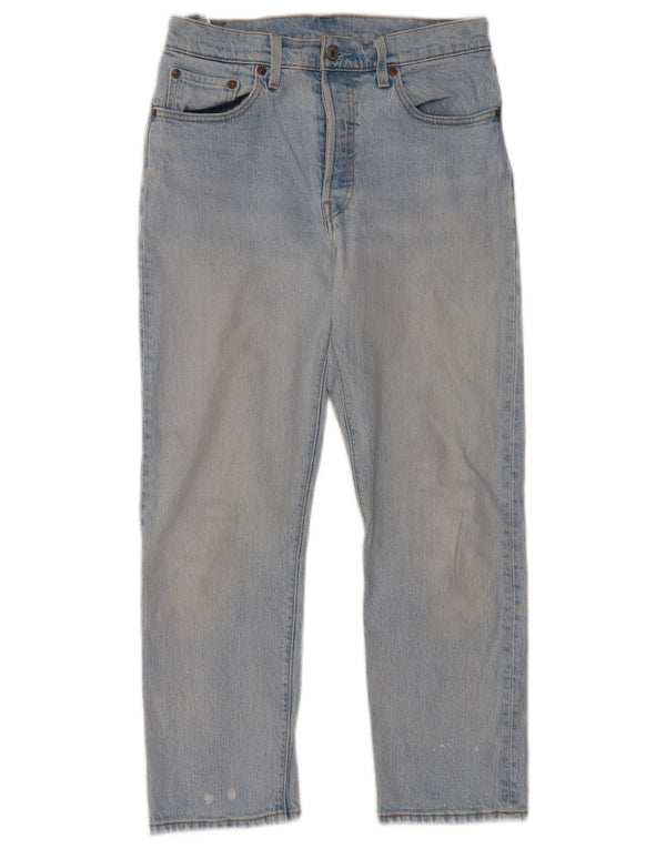 Женские прямые джинсы Levi's 501 W28 L26 синие, хлопок