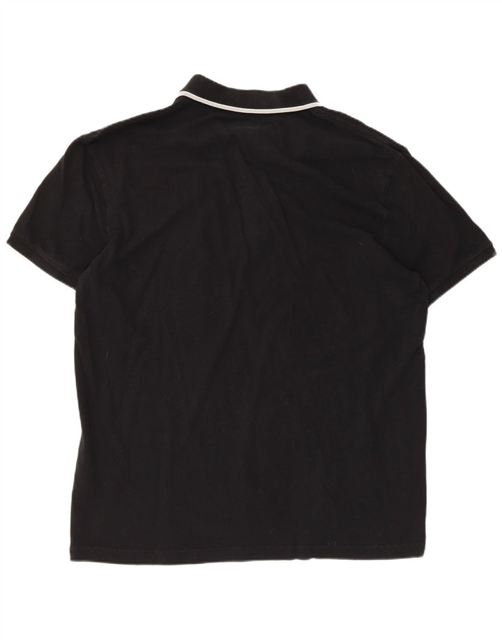 KAPPA Mens Polo Shirt 2XL Black Cotton