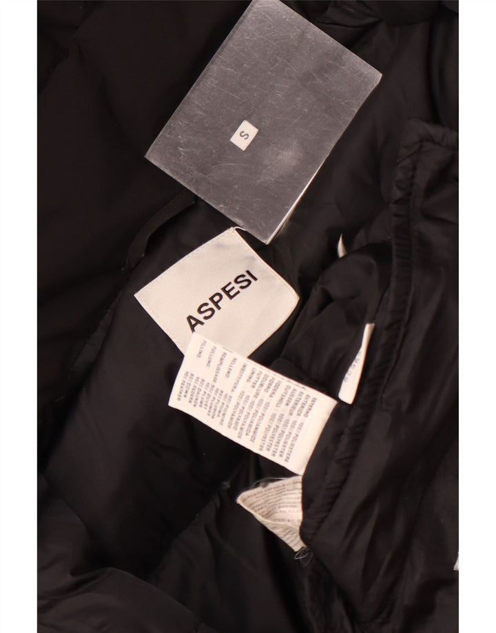 Женская утепленная куртка с капюшоном Aspesi UK 10, маленький черный полиэстер
