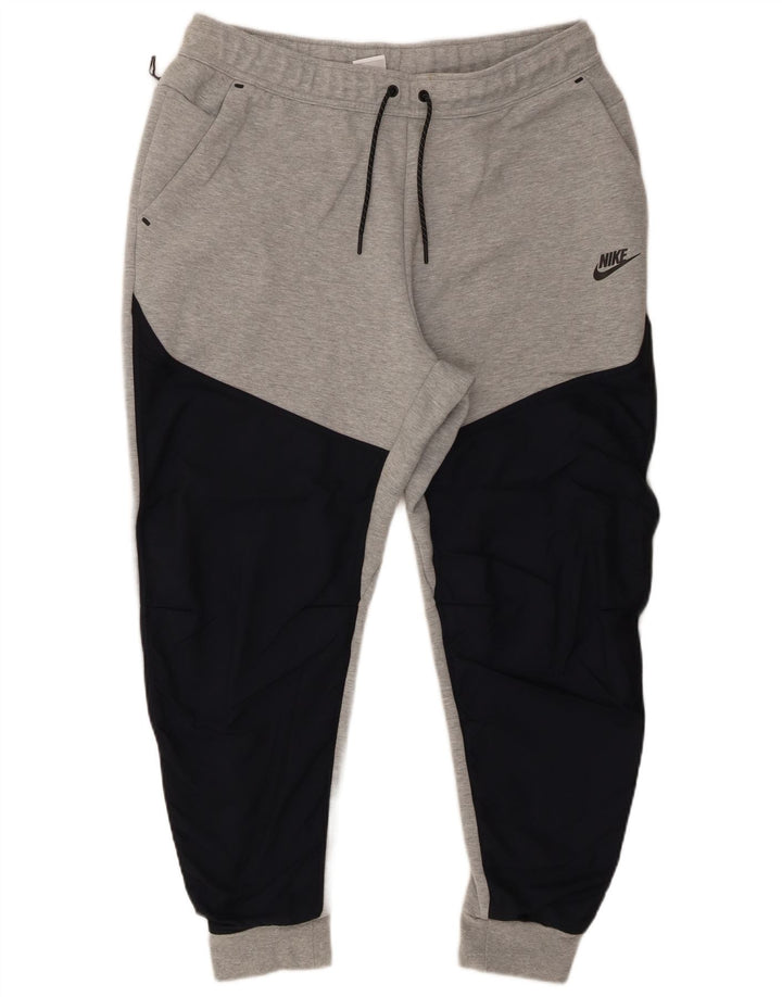 Мужские спортивные брюки Nike Joggers XL, серые, хлопковые с цветными блоками