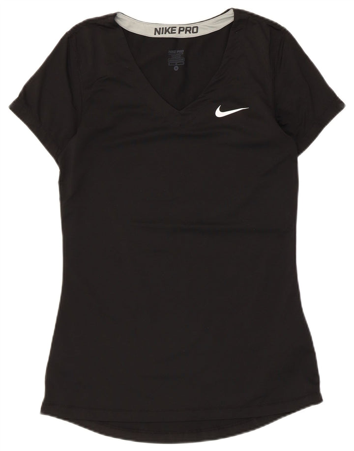 Женская футболка Nike Dri Fit Top UK 12, средний черный полиэстер