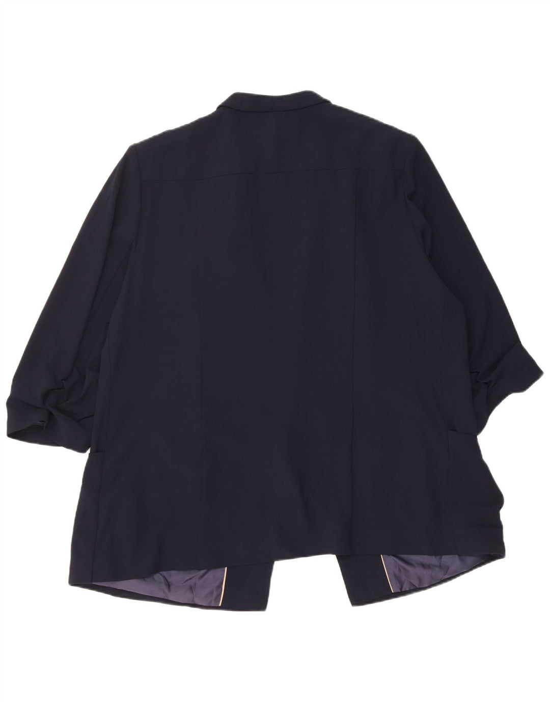 Женский открытый пиджак с рукавами 3/4 Marks & Spencer UK 20 2XL темно-синий