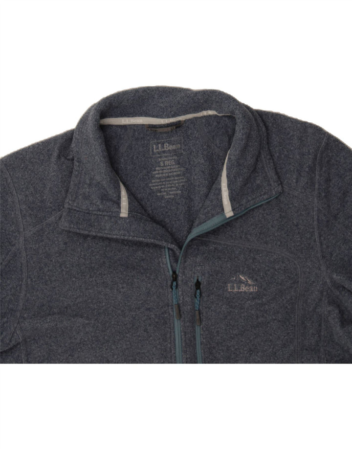 L.L.BEAN Mens Zip Neck Sweatshirt Jumper Small Grey Polyester Vintage L.L.Bean and Second-Hand L.L.Bean from Messina Hembry 