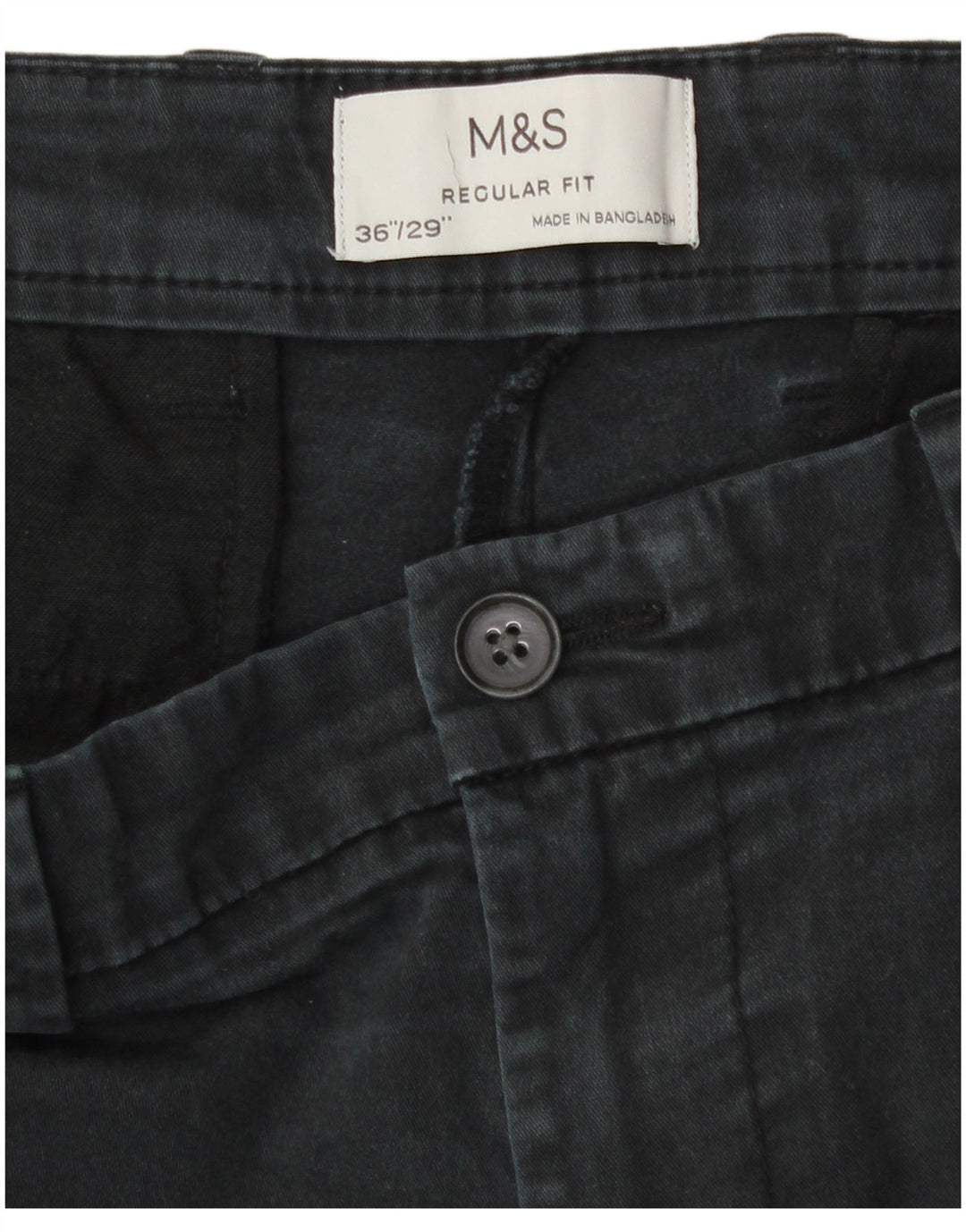 Мужские прямые брюки-чиносы Marks & Spencer W36 L29 серые