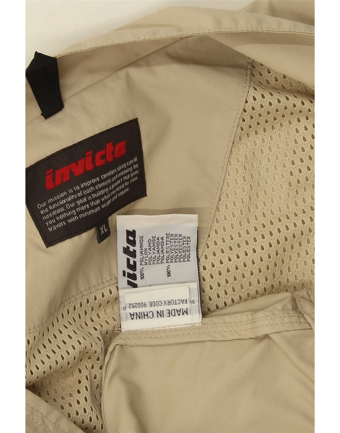 Мужская дождевик Invicta UK 42 XL бежевый полиамид