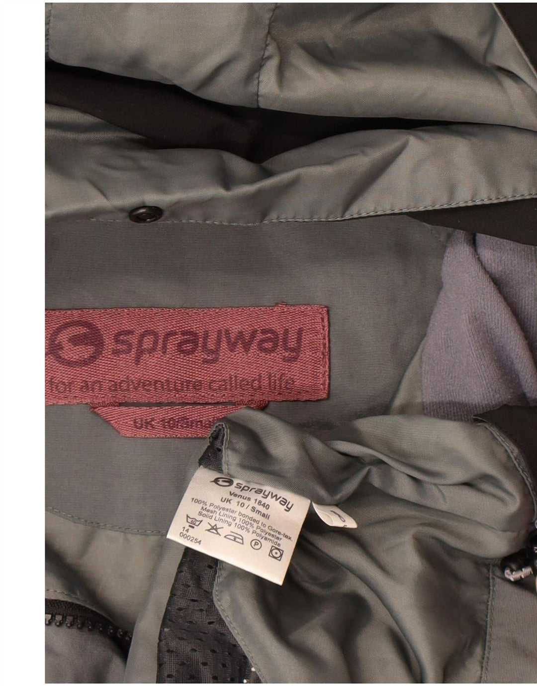 Женская оверсайз-дождевик с капюшоном Sprayway UK 10, маленький черный полиэстер